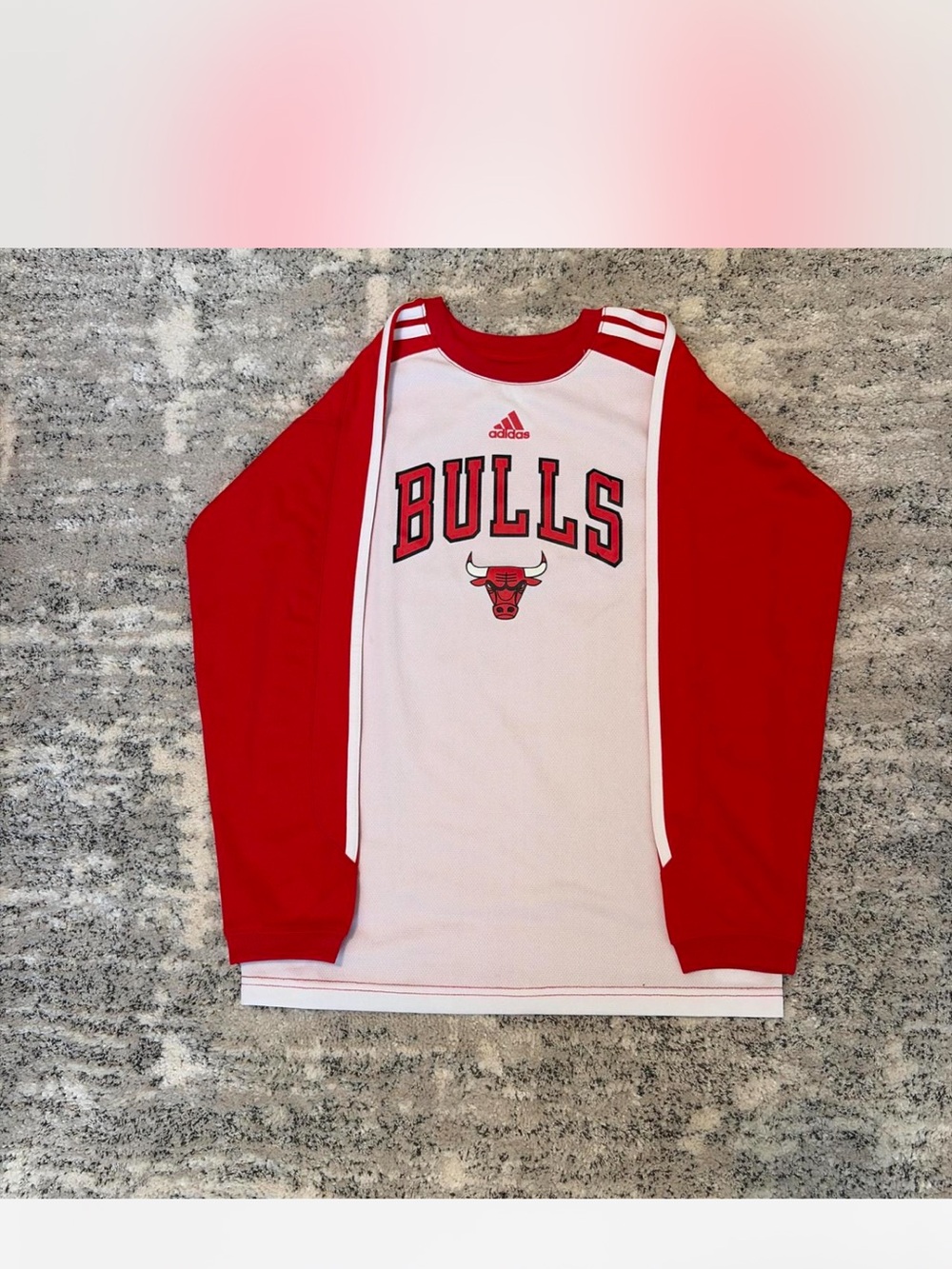 Vintage Chicago Bulls red long sleeve jersey-youth